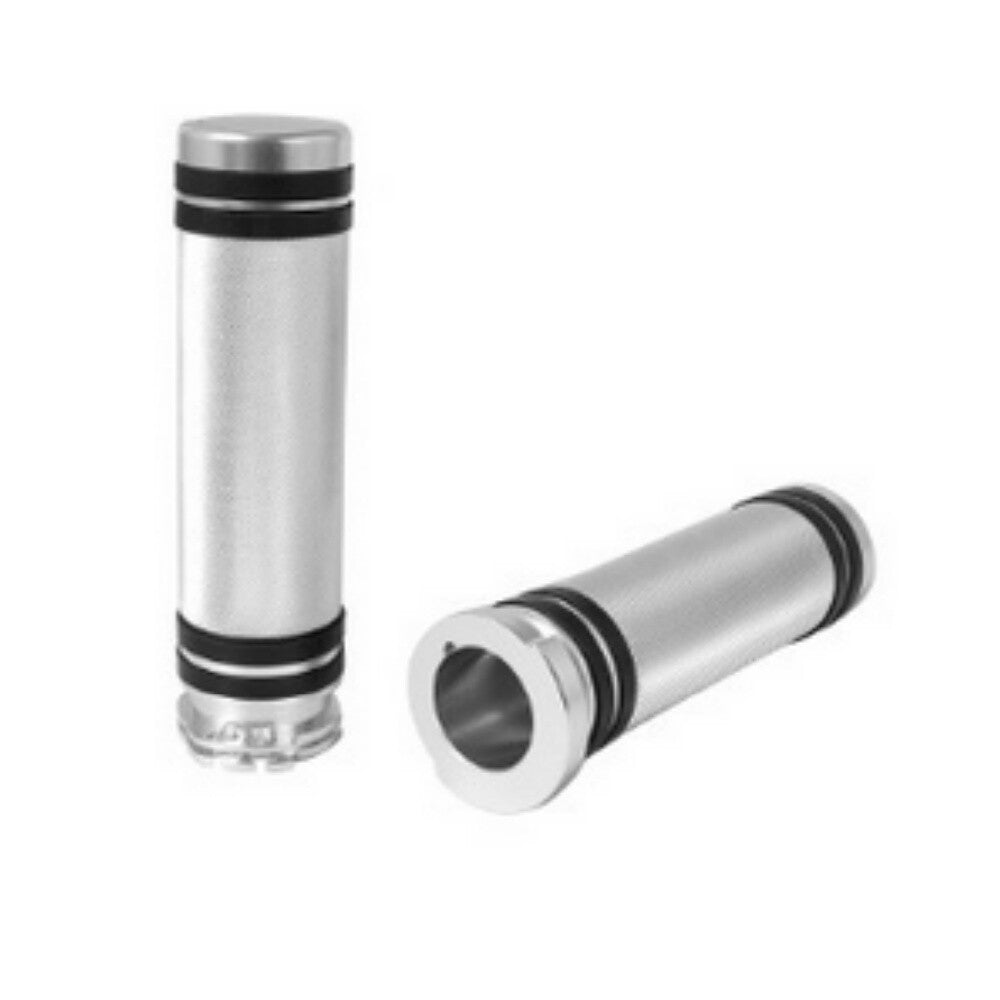 1/25mm Chrome Handlebar Hand Grips for Harley Touring Sportster XL883 1200 X48