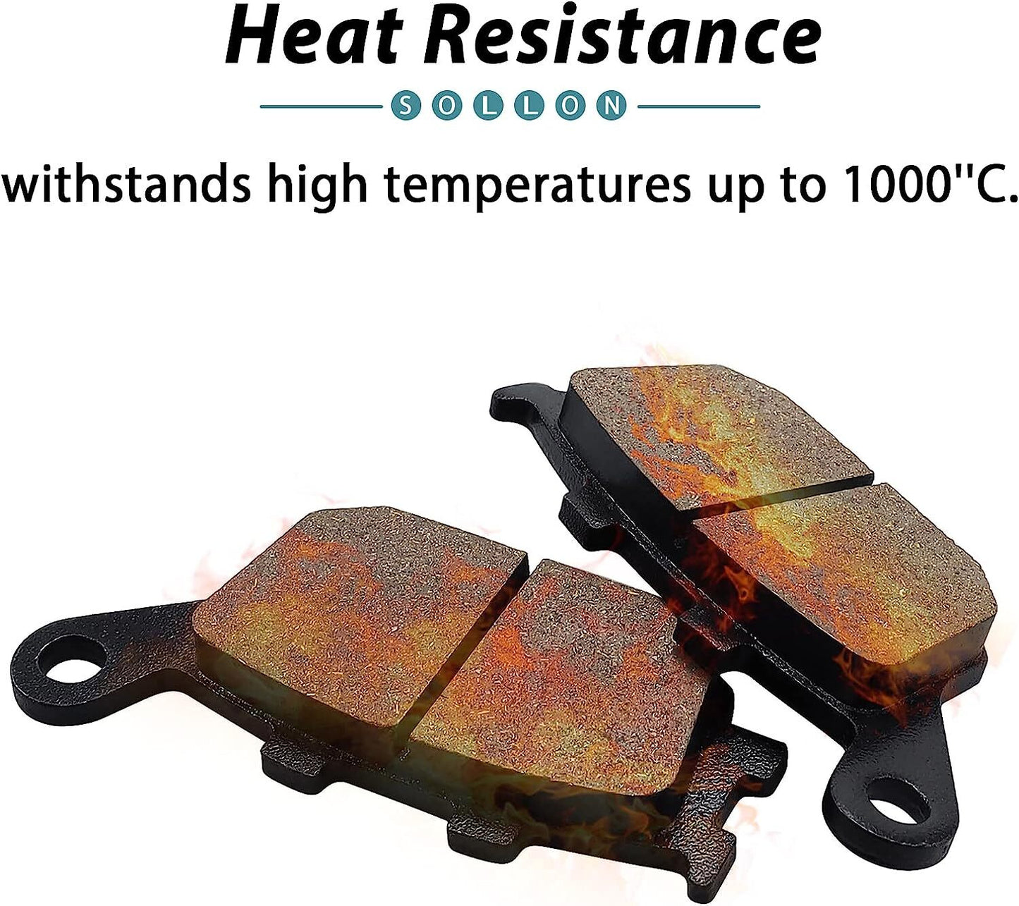 FrontRear Brake Pads for Honda CB 600 F/599 2004 2006 for Kawasaki Z650 ER650 17-20
