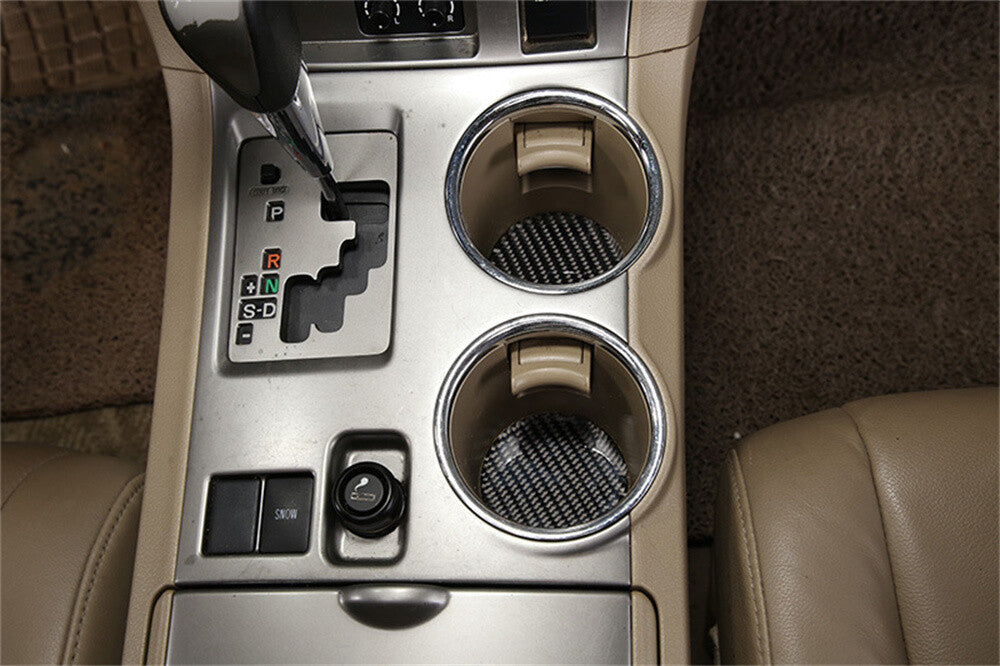 Central Control Cup Holder Slot Pad Trim for T@yota Highlander 09-13Carbon Fiber