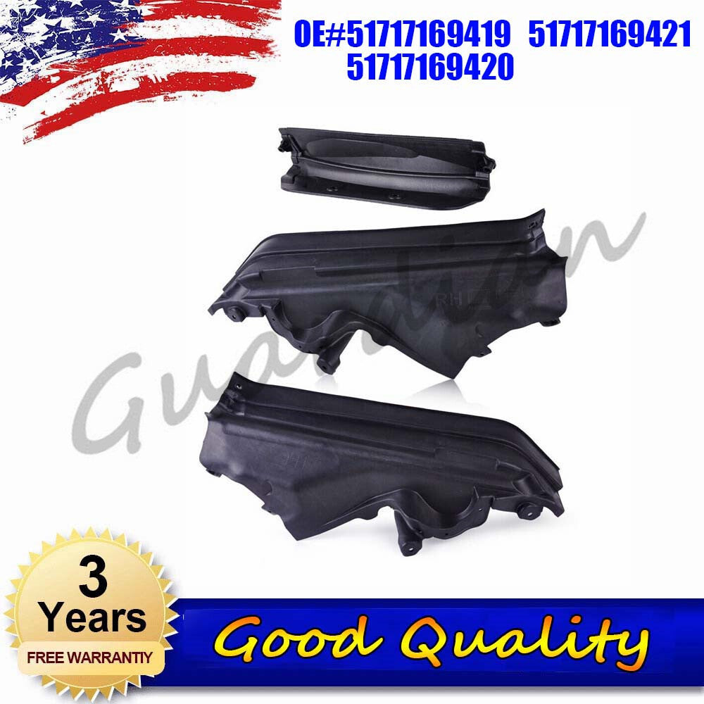 3-piece engine upper partition kit for BMW X6 E72 Hyb 2009 - 2011 E71