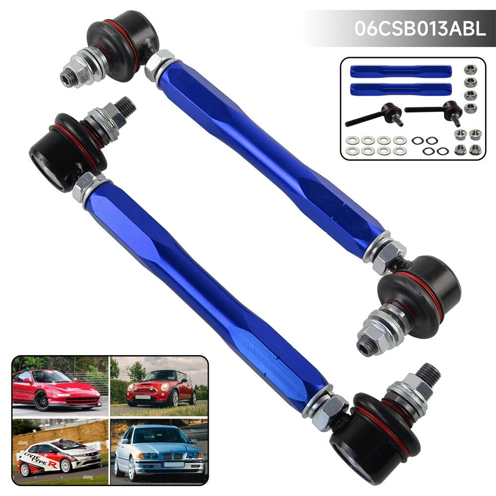 Antiroll Sway Bar Adjustable Drop Links 10mm x 210-260mm for BMW E46 98-06 E34