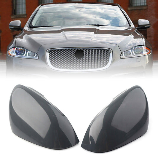 2PCS Rear Side View Mirror Cover Cap for Jaguar XF XFR XFR-S XJ Primed C2Z4413