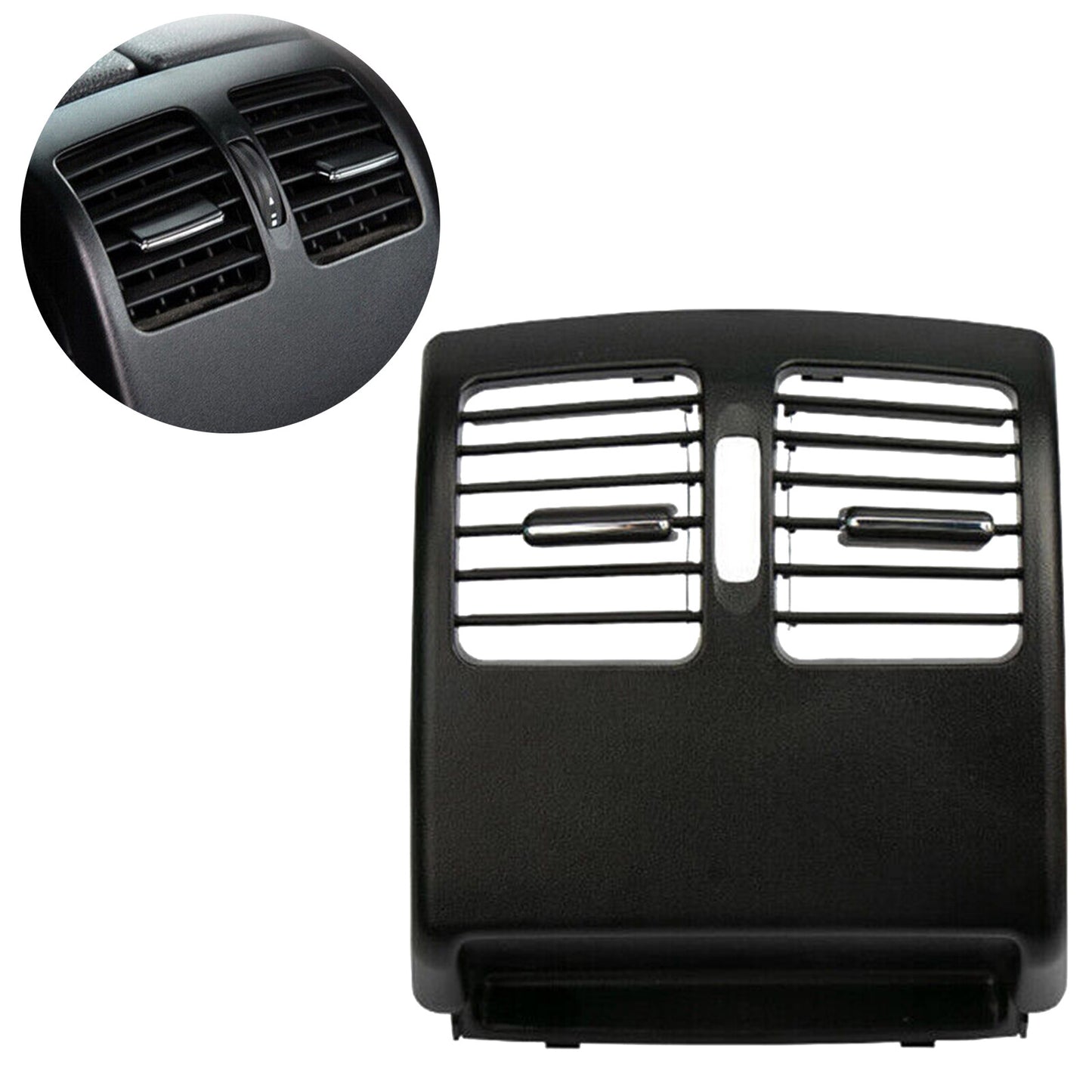 Rear AC Vent Grille Air Outlet Panel Part Black for Benz C Class W204 2008-2014
