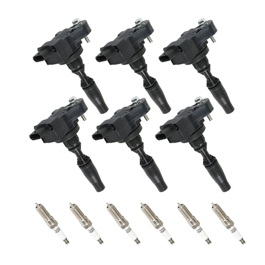 6x Ignition Coils  Iridium Spark Plugs For 2016-2020 for Cadillac ATS CT6 CTS XT5