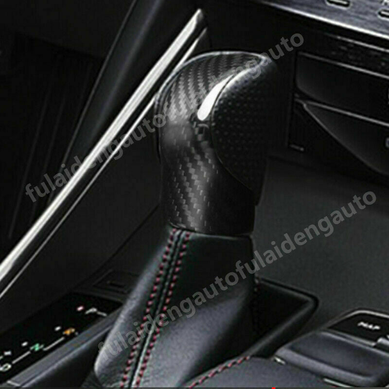 for Lexus RC NX NX200t for ES 200 RX 450h IS GS Carbon Fiber Gear Shift Knob Cover