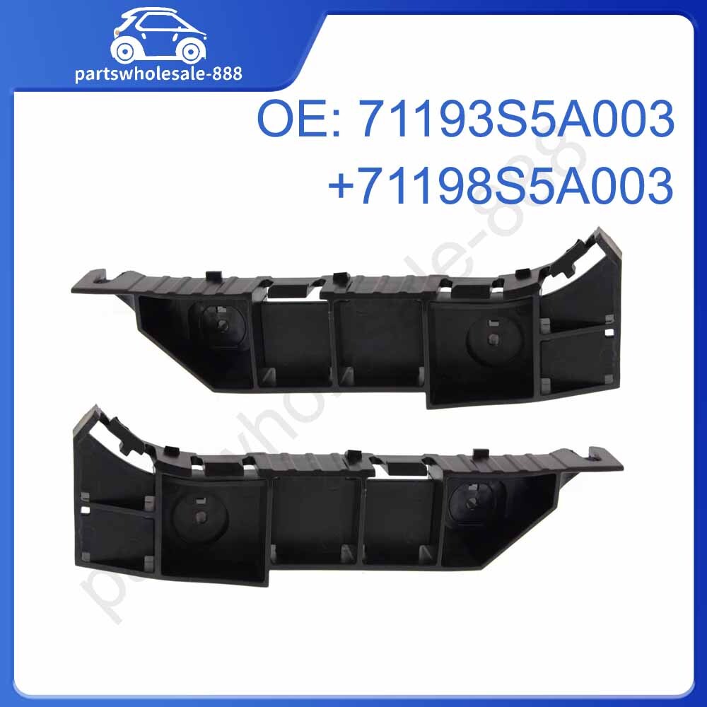 Bumper Bracket For 2004-2005 for Honda for Civic Set of 2 Front Left Right Side