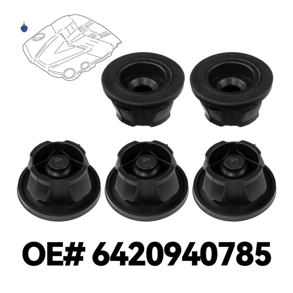5PCS Engine Cover Rubber Grommet for Mercedes-Benz M-Class W164/ W166 2005-2015