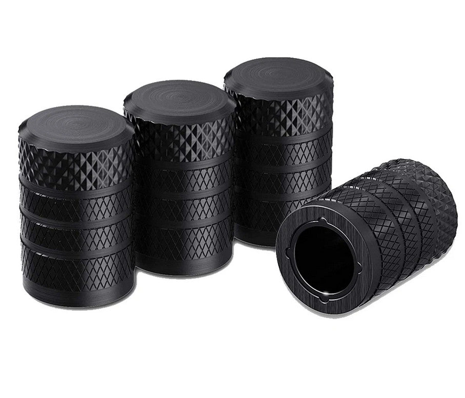 4-piece universal black tire valve cover rod air dust cover for Mitsubishi vehicles