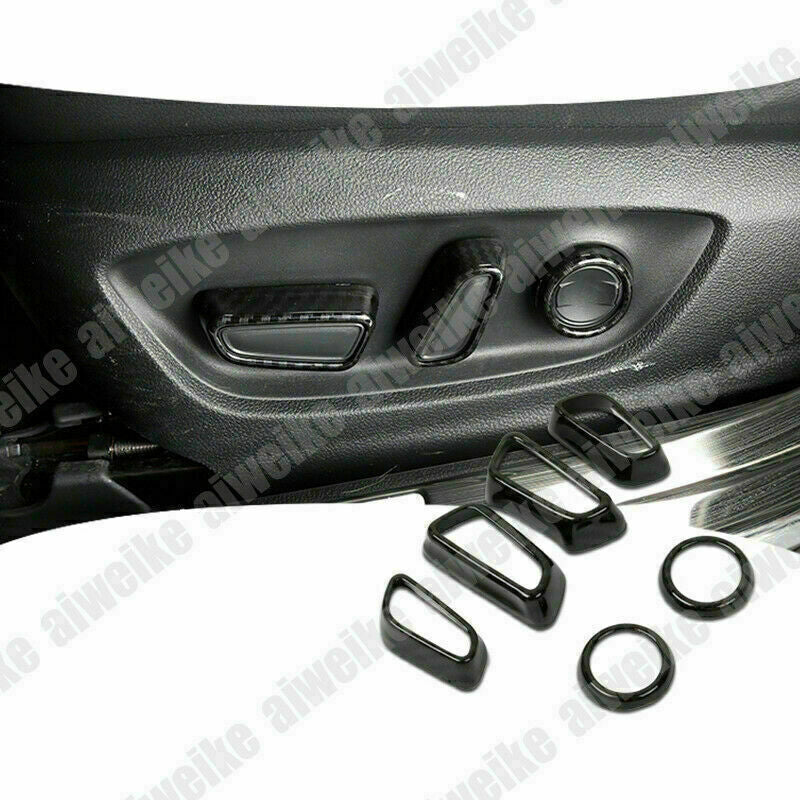 Carbon Fiber Inner for Seat Adjust Button Frame Cover ABS for Toyota for Camry 2018-2023
