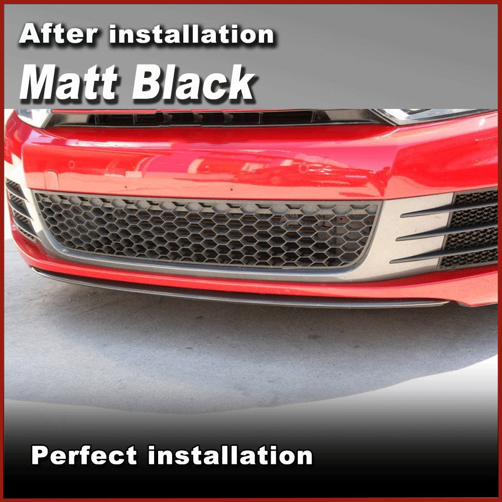 Matt Black Front Bumper Lip Body Spoiler Fit for VW for Golf 6 VI MK6 GTI 2010-2015