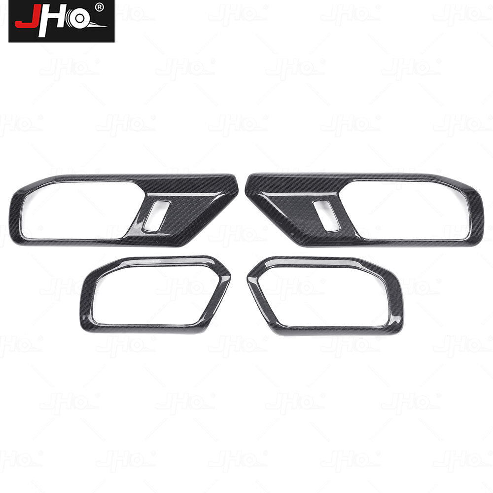 Real Carbon Fiber Car Interior Door Handle Cover for Ford Bronco 2021+