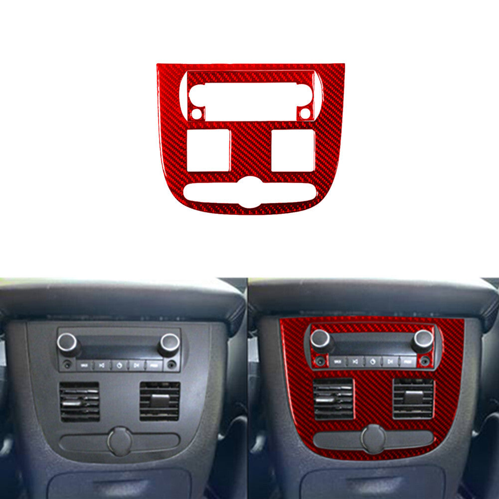 Red Carbon Fiber Rear Audio Inner Frame For Silverado/tahoe/ for sierra 07-14 Type C