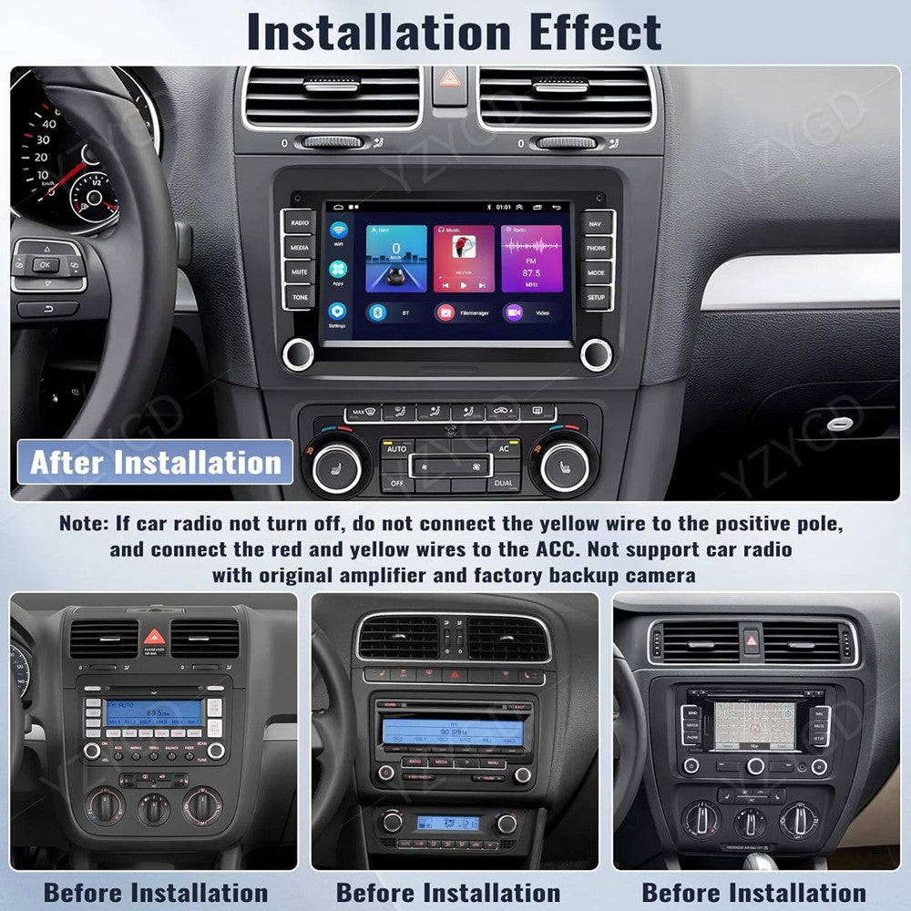 for VW for Jetta for Tiguan CC for Passat GPS Navi 7 Android Apple Carplay Car Stereo Radio