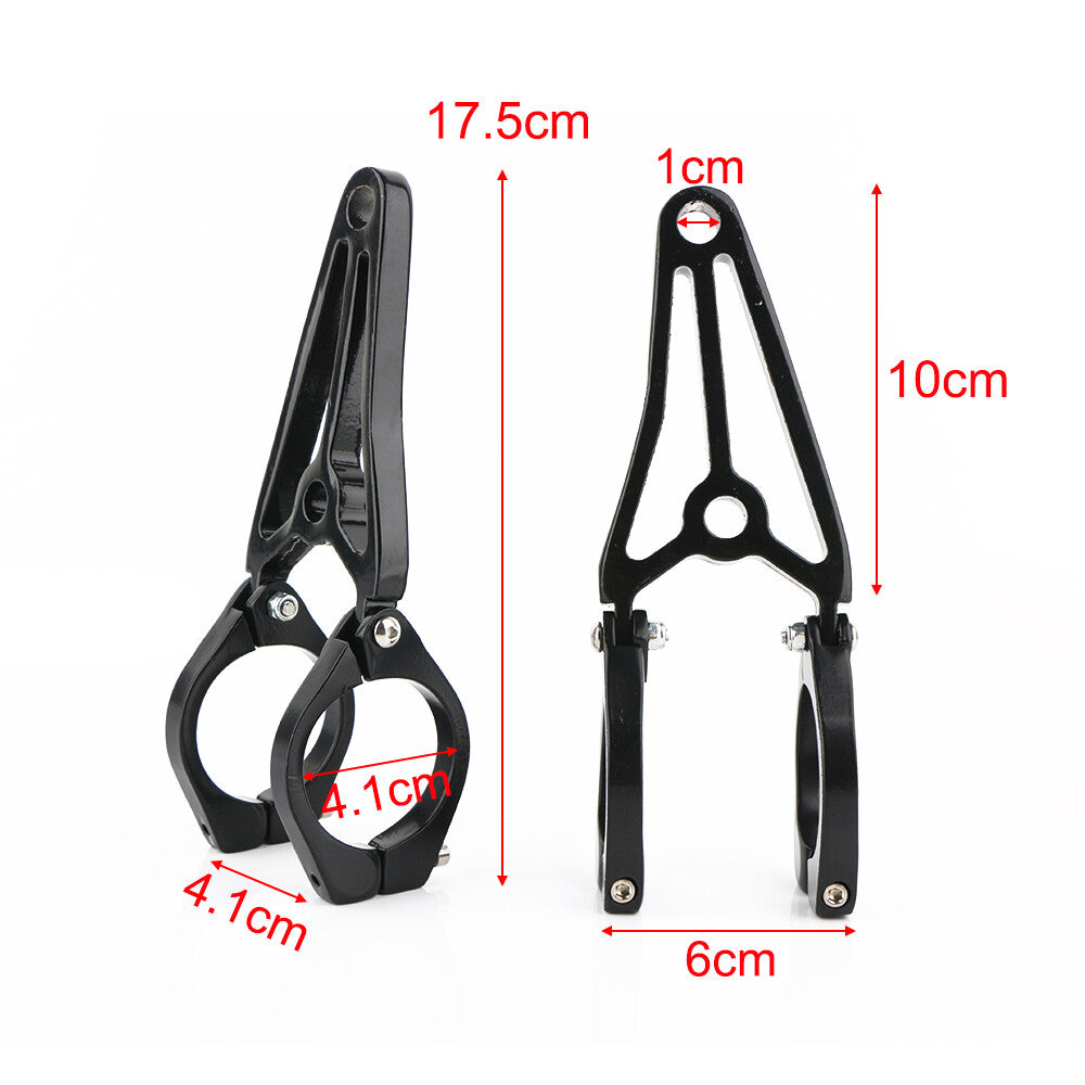 Universal forklift headlight bracket and motorcycle headlight bracket clip, 41 mm