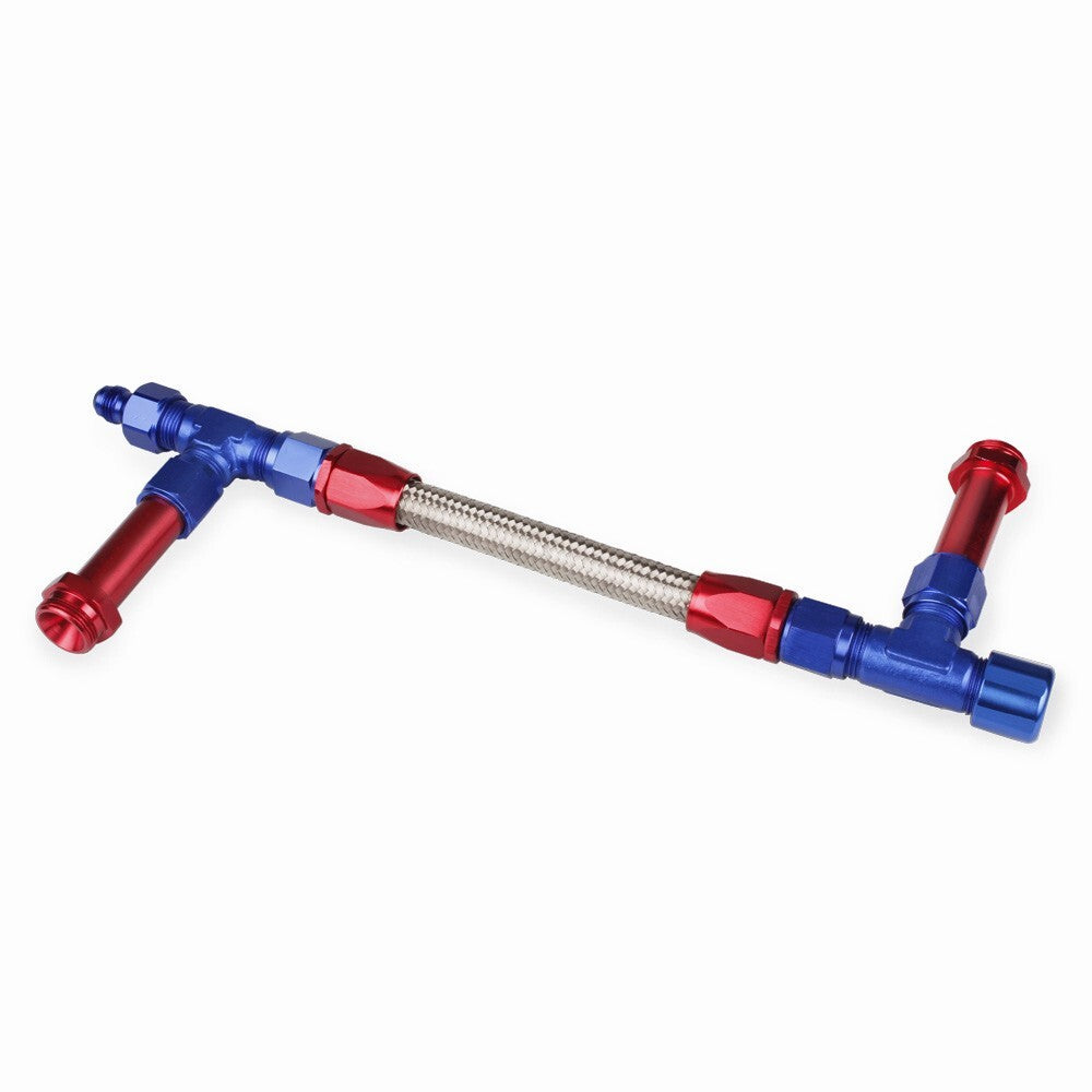 New AN8 Braided Dual Feed Carb Fuel Line for 4150 Holley Carburetor Double Pump