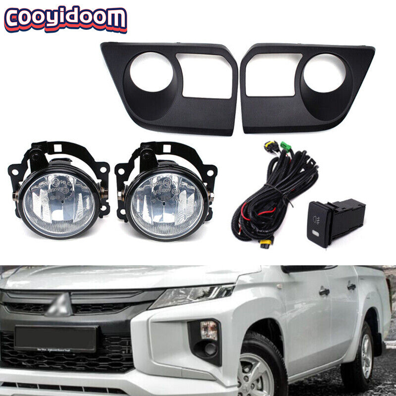 for Mitsubishi L200 / Triton 2019 2020 Front Bumper Fog Light Lamp Kit with bulb