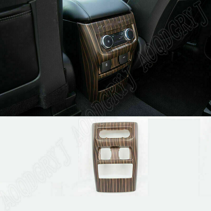 for Ford Explorer 2020-2022 Wood Grain ABS Rear Air Outlet Vent Panel Cover Trim