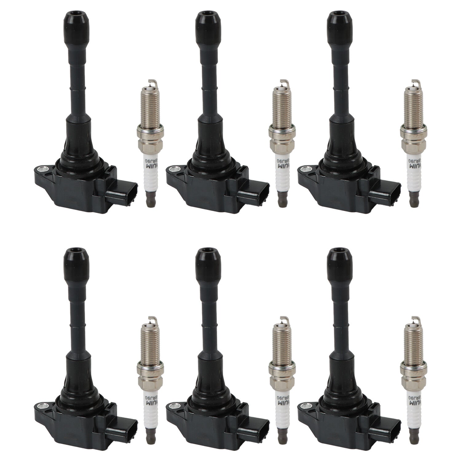 6 Ignition Coil+6 Iridium Spark Plug for Infiniti G25 for Nissan Maxima 3.5L UF550