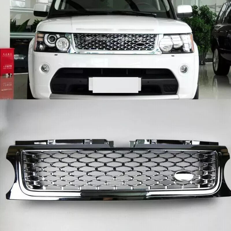 Chrome Grill Front bumper Grille Fit for Land Rover for Range Rover Sport 2006-2013