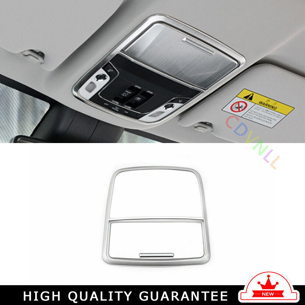 Front Reading Lamp Frame Cover Trim for Honda CRV CR-V 2017-2022 Silver Titanium