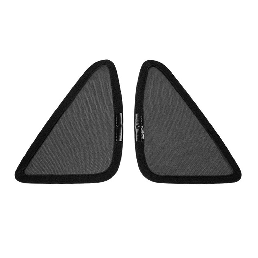 2 X Sun Shade Net Triangle Window Sunshade For 17-22 for Tesla for Model Y Nylon Black