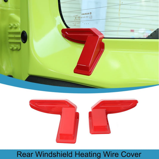 2X Red Rear Windshield Heating Wire Protective Cover for Suzuki for Jimny 2019-2023