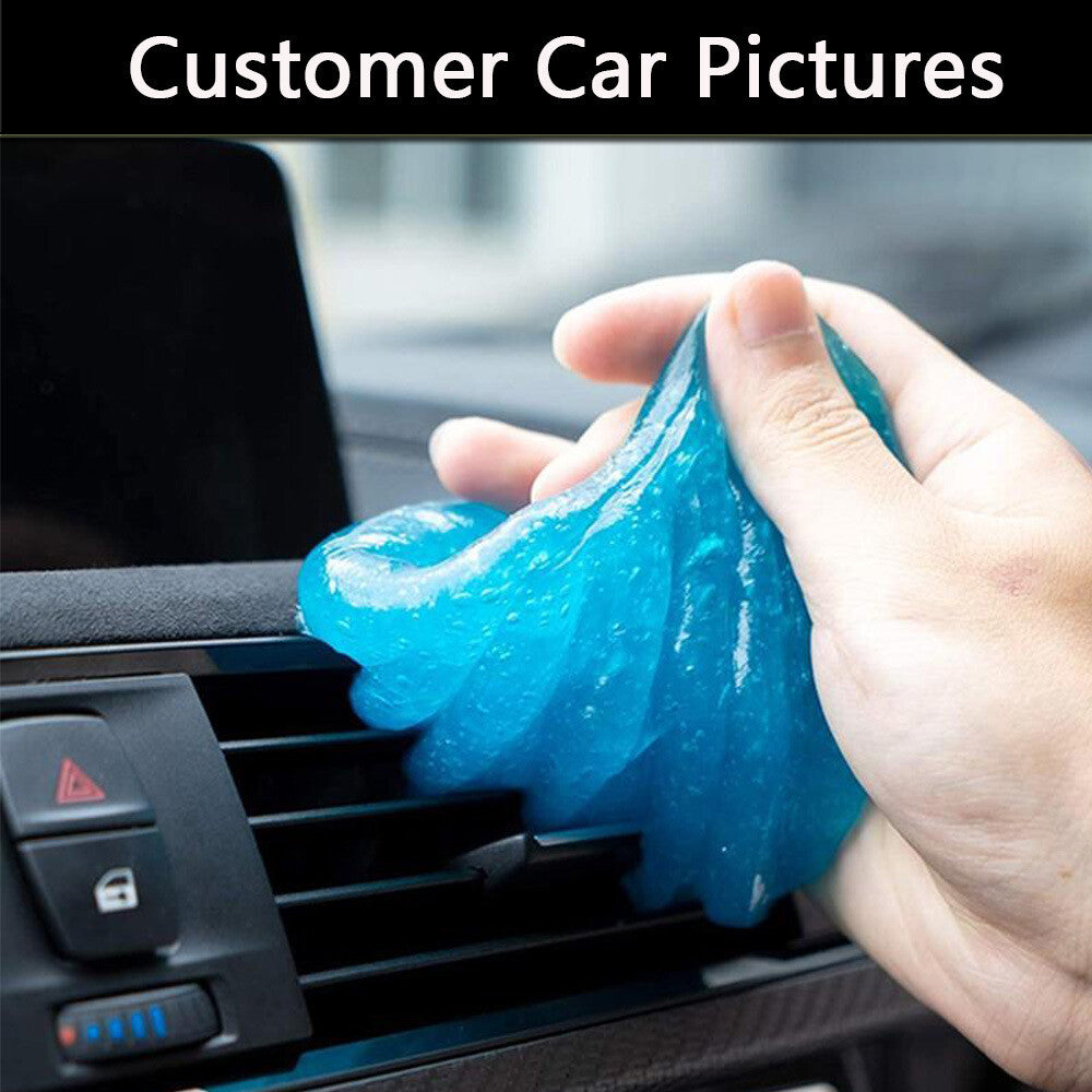 Super Auto Car Cleaning Pad Glue Powder Cleaner Magic Cleaner Dust Remover Blue