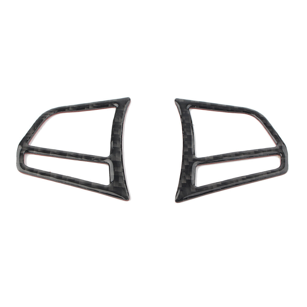 Carbon Fiber Steering Wheel Buttons Stickers Fit for BMW F20 1 Series 2 3 4 3GT Pair