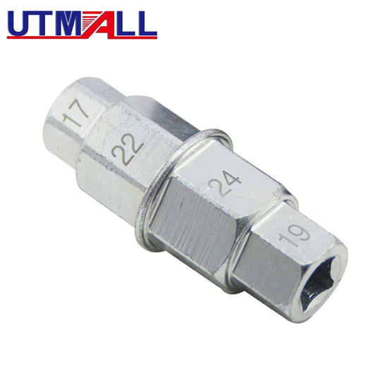 Motorcycle front and rear wheel axle hex wrench spindle tool 17 19 22 24 mm suitable for Honda