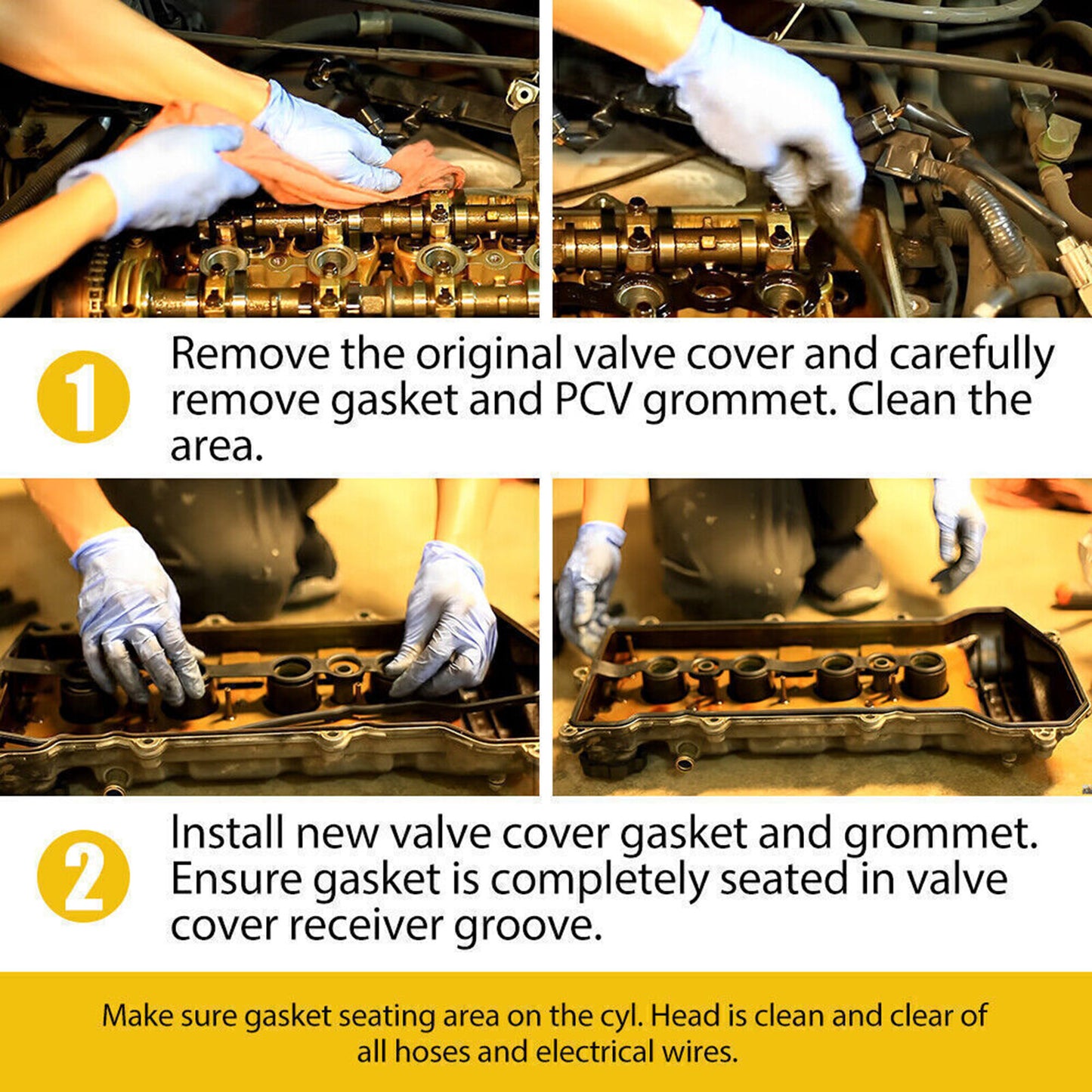 Valve Cover Gasket 1ZZFE for Toyota Matrix for Corolla Celica MR2 for Chevy Prizm 98 -08