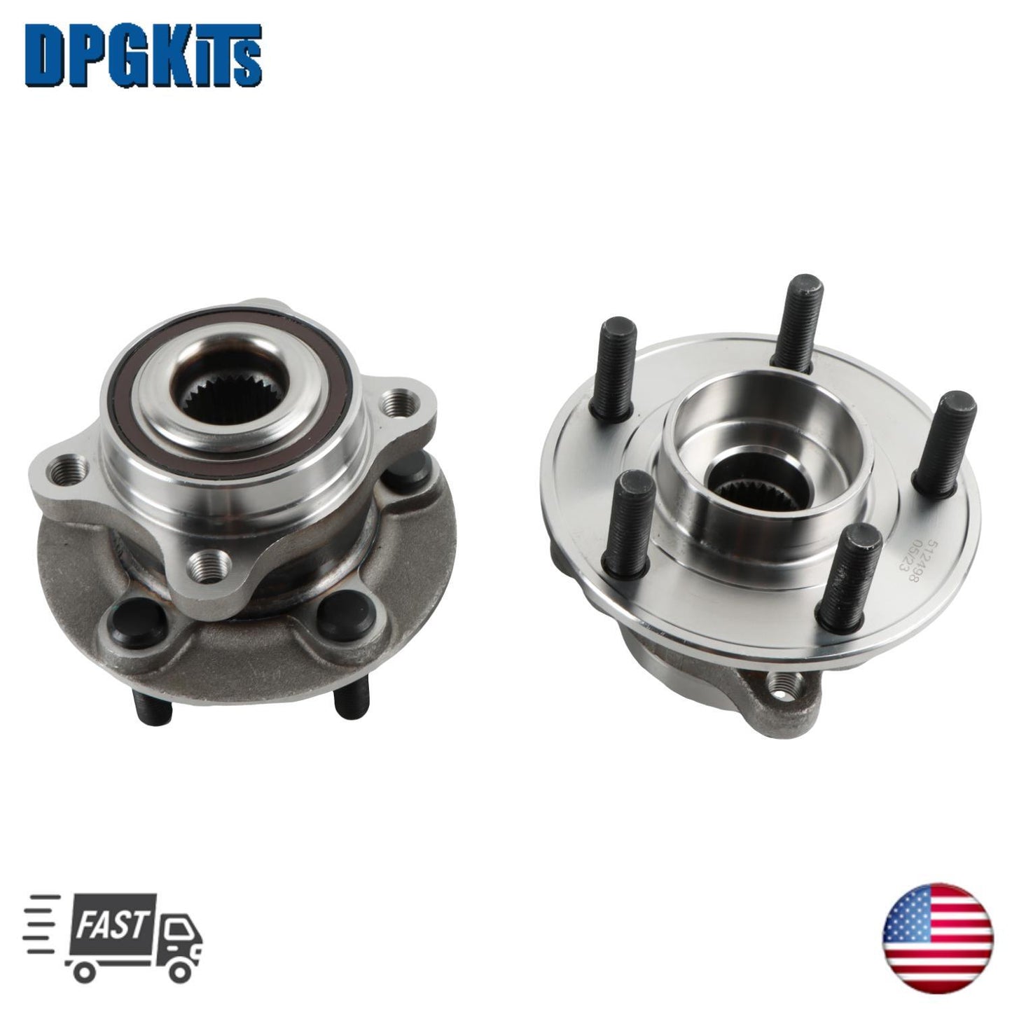 2X Front Wheel Bearing  Hub Assembly 2013 - 2015 2016 for Ford Fusion  for Lincoln MKZ