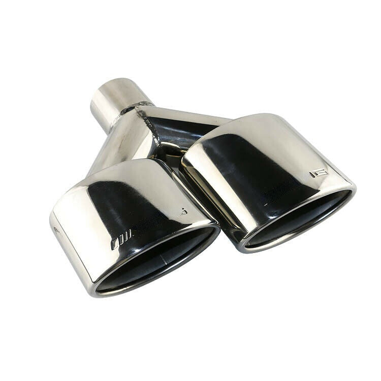 Left For AMG for Benz Dual Universal Exhaust Stainless Steel Oval Exhaust Tips