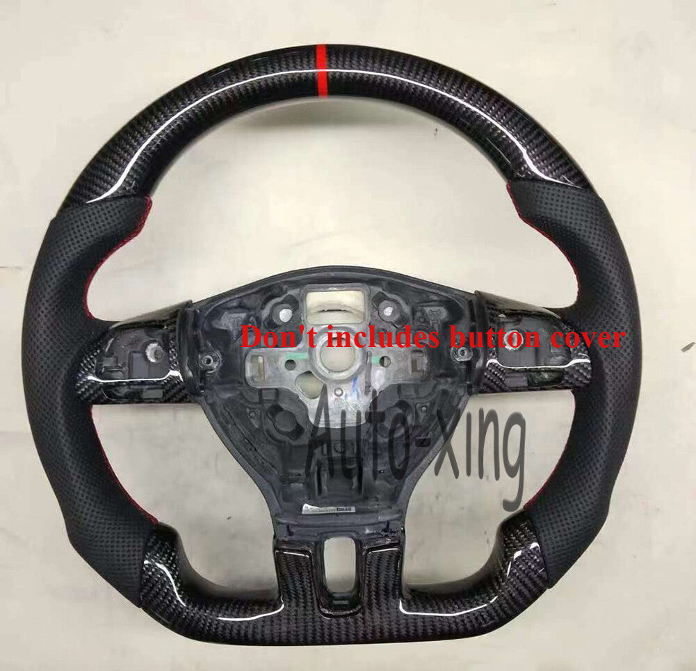 Sport Real Carbon Fiber Custom Steering Wheel for VW for VW T5.1 for Golf 5 Mk5 GTI R32