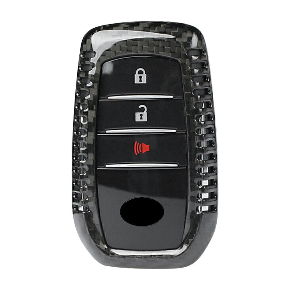 Carbon Fiber Remote Key Case Fob Shell Cover Fit for Toyota Alphard RAV4 HILUX