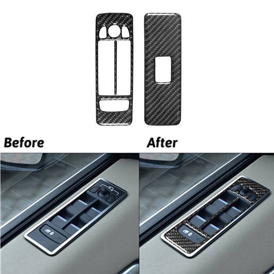 Carbon Fiber Power Window Control Trimming for Land Rover Discovery Sport 2015-19