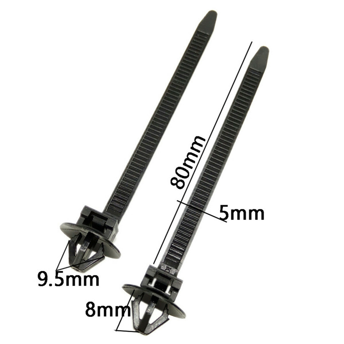 50pcs Car Released Fastener Cable Wire Bundled Zip Tie Wrap Strap Clip Nylon Kit