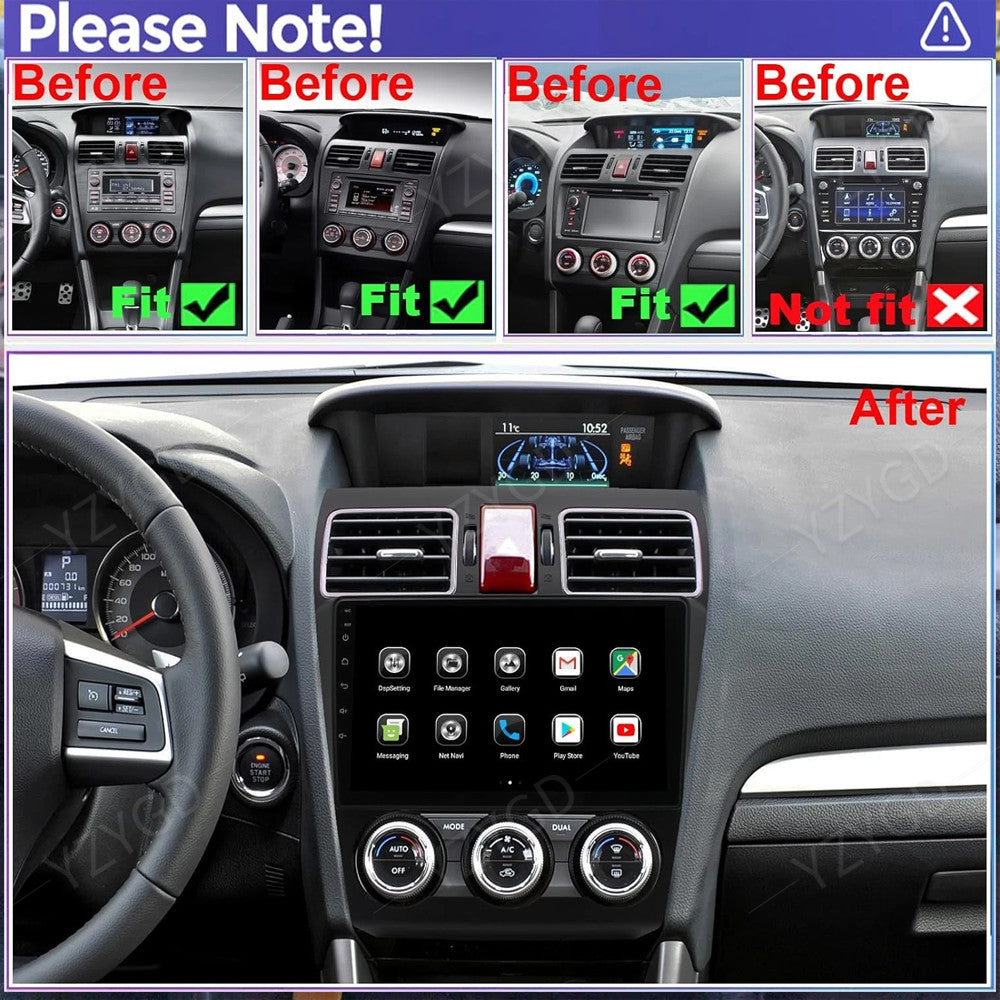 for Subaru for Forester 2013-2015 Stereo Android Car Radio Carplay GPS Screen WIFI
