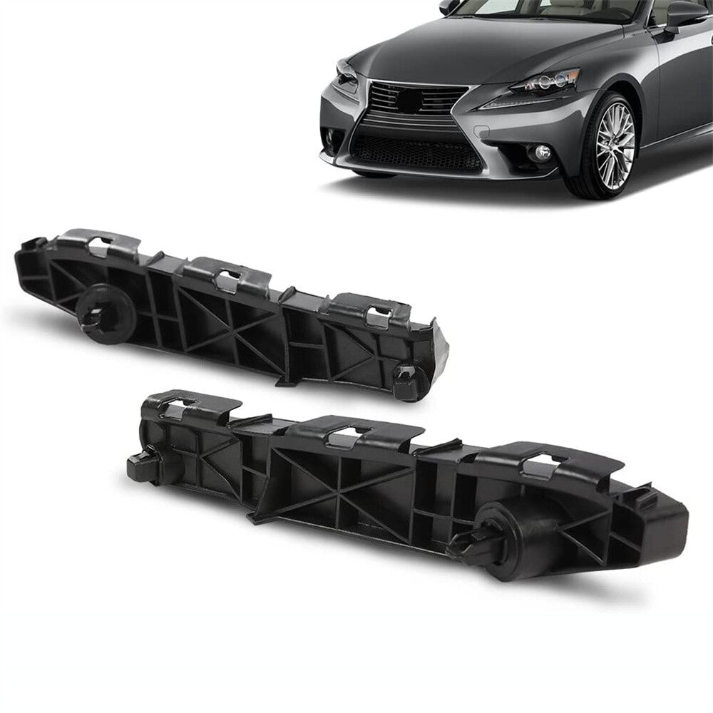 New Black Right Left Side Front Bumper Bracket Set of 2 for Lexus IS250 IS350
