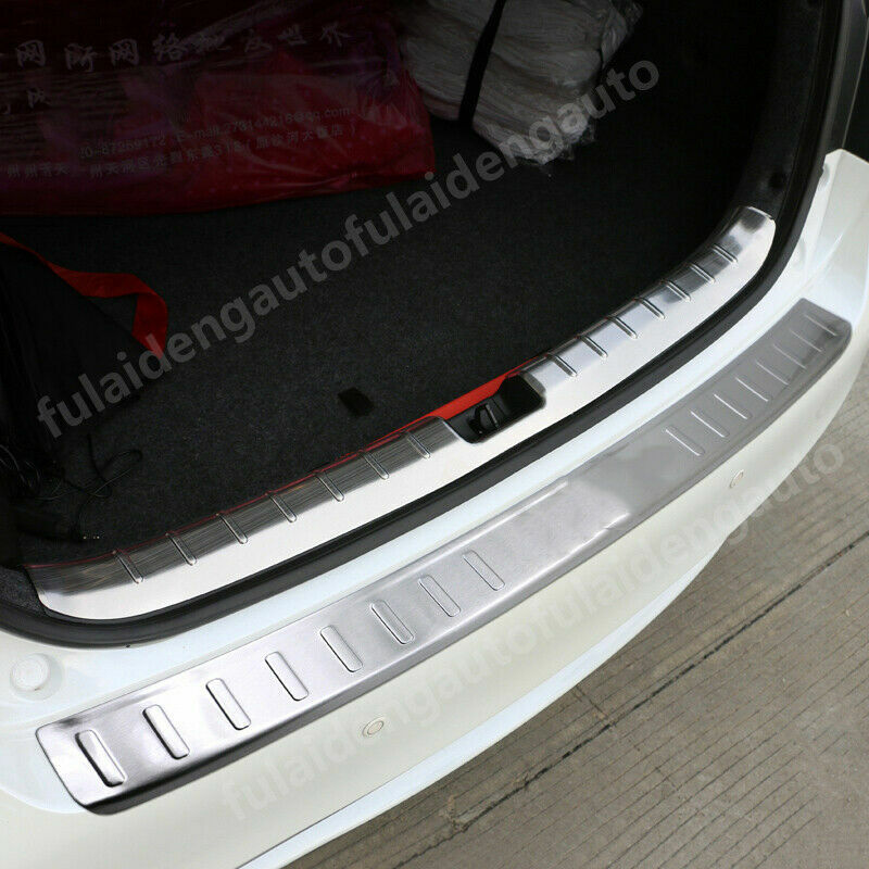 2P for Honda Accord 2014-2015 Rear Bumper Trunk Door Sill Plate Guard Cover Trim