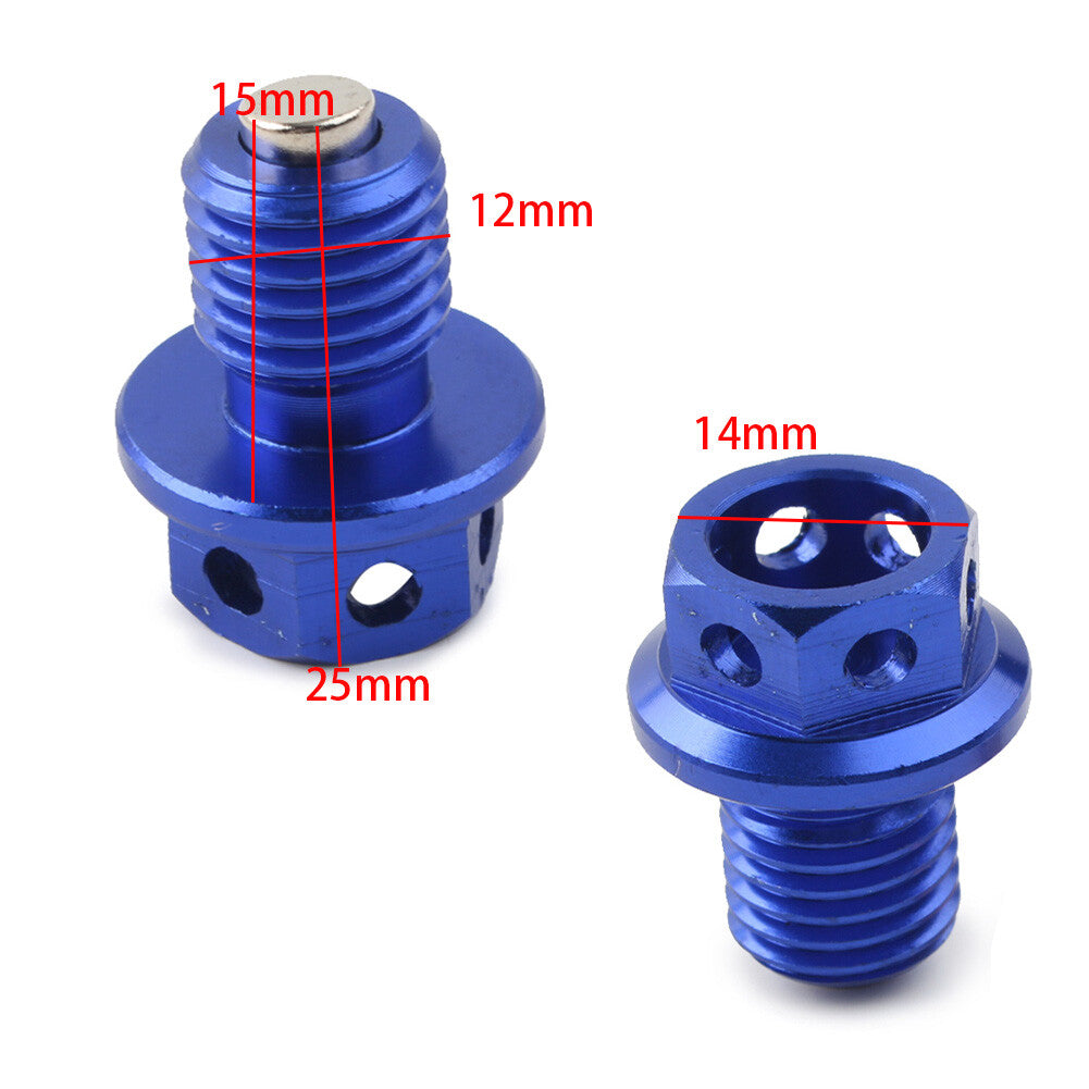 Fit for Honda CRF XR Z 50 CR 80 125 250 Dirt Bike M12xP1.5 Oil Drain Plug Bolt Screw