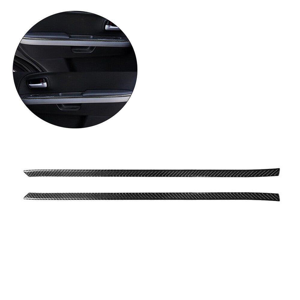 2Pcs Carbon Fiber Rear Door Decorative Strips Cover Trim for Suzuki Grand Vitara