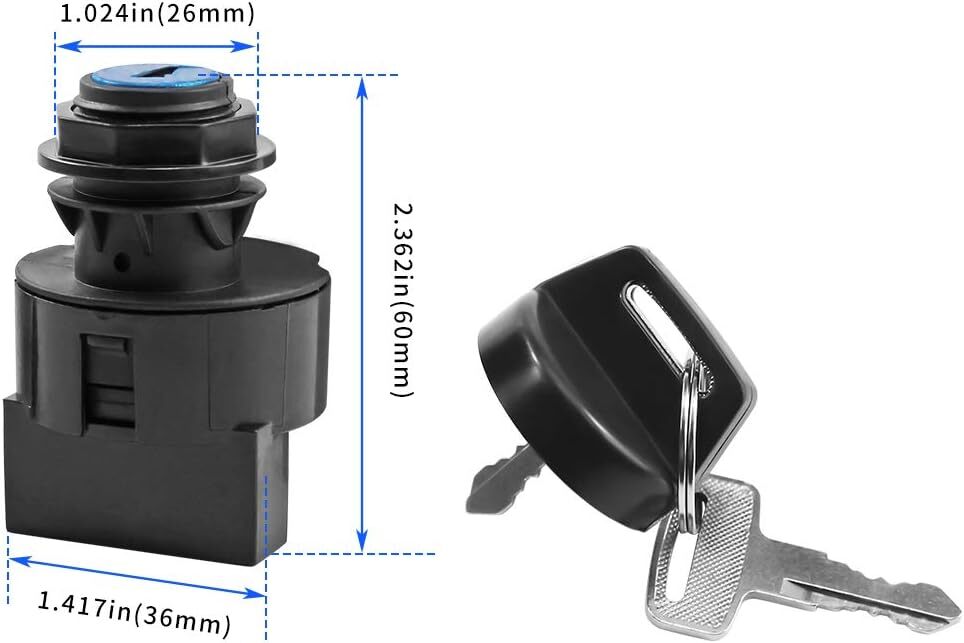 6 Pin Ignition Switch for Polaris Sportsman 400 500 700 Ranger 400 425 RZR 800