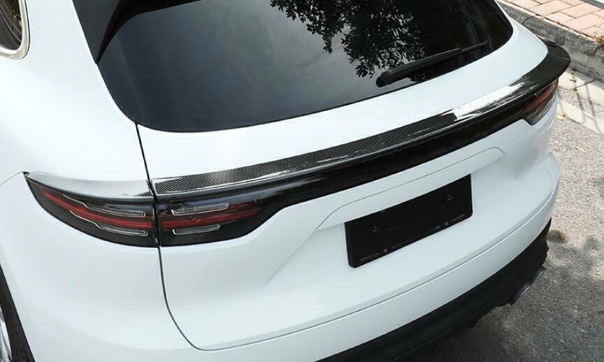 for Porsche for Cayenne 2019-22 Carbon Fiber Trunk Spoiler Tail Middle Lid Wing Lip