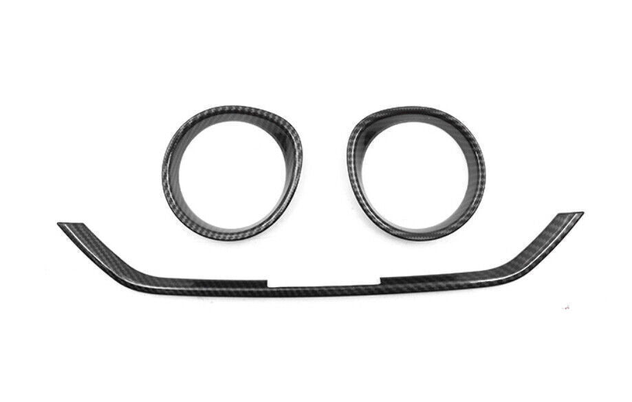 Car Central Console LR Air Outlet Cover for Kia K3 Forte 2019-2022 Carbon Fiber