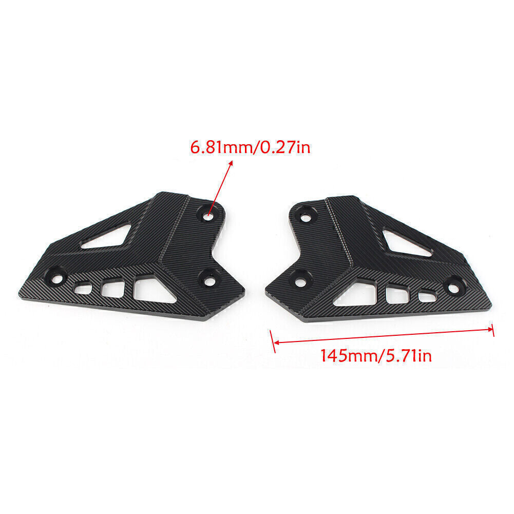 CNC Rear Foot Rest Foot Peg Heel Guard Cover Fit for Kawasaki Z900 2017-2019