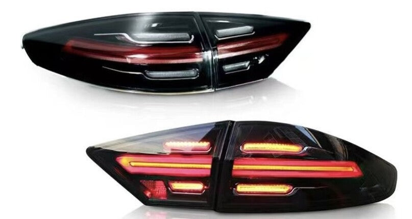 LED Smoked Tail Lights For 2013-2016 for Ford Fusion Rear Lamp Start Animation New