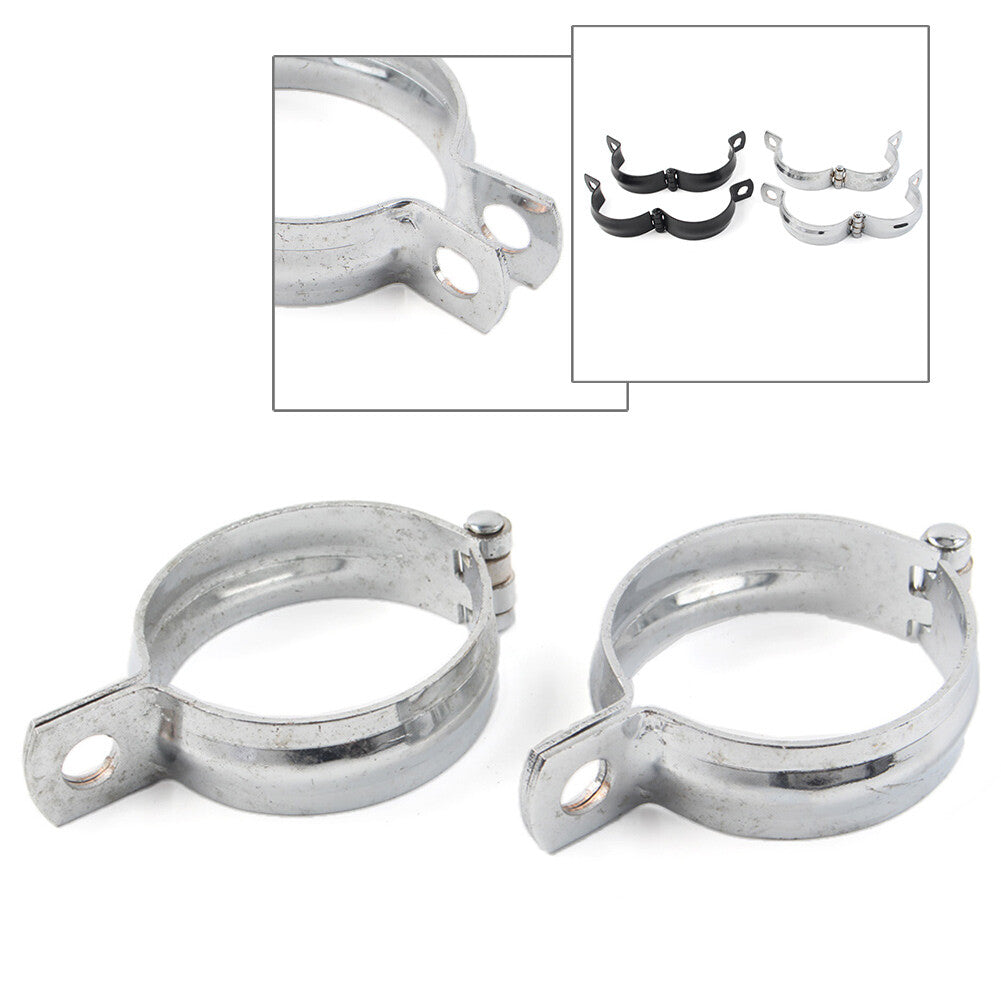 Front Fork Clamp Turn Signal Light Mount Bracket Holder Pair Motorcycle