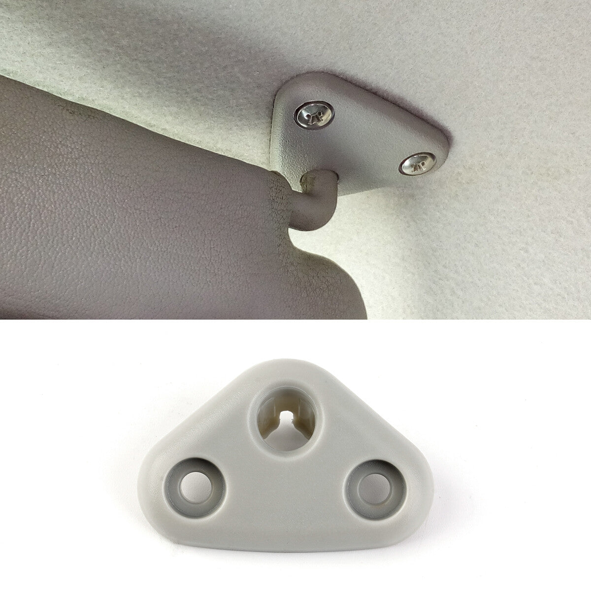 Beige sun visor bracket suitable for 2008-2018 for Subaru Forester, 2010 Impreza, and 2013-2019 Crosstrek.
