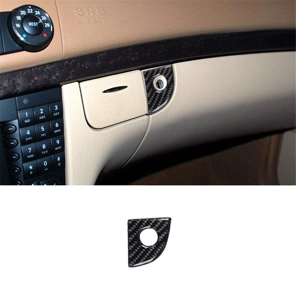 Carbon Fiber Glove Box Keyhole Trim for Mercedes-Benz E W211