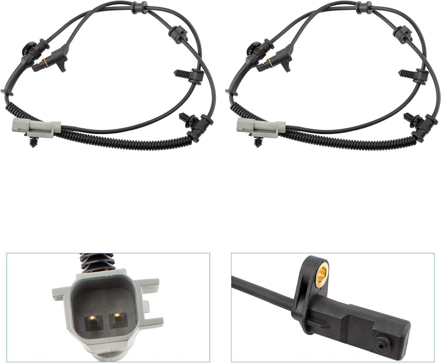 Front And Rear ABS Speed Sensor 4Pcs New Fits for Jeep Grand Cherokee 2005-2010